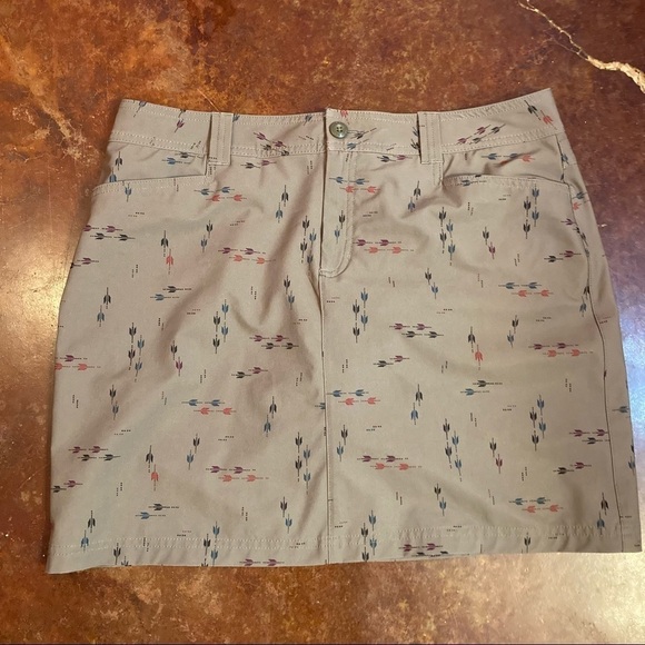 Ladies Eddie Bauer Olive Green Performance Skirt - Picture 1 of 6
